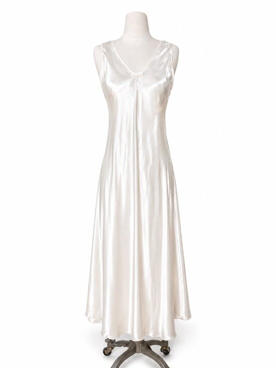 Dior Other - Christian Dior Ivory Satin Nightgown Slip Dress Petite Minimalist Bias Cut